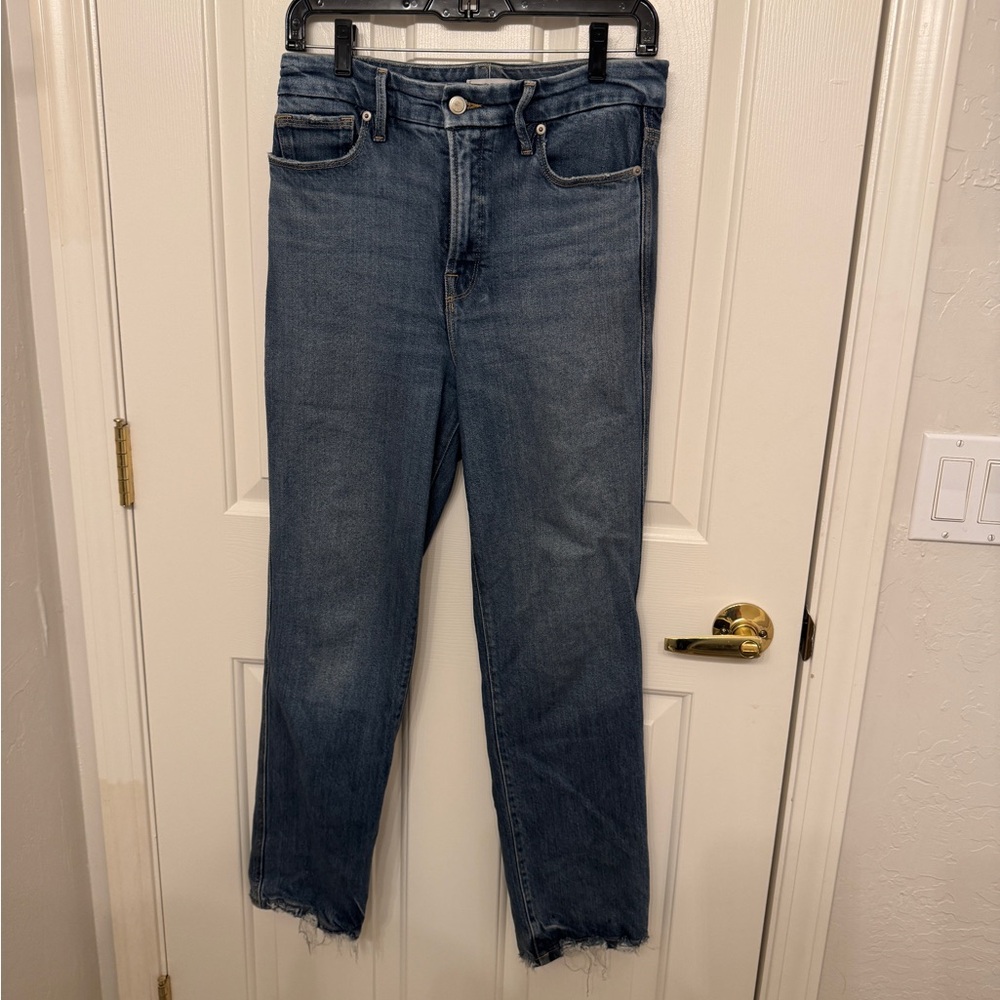 Good American Good Curve Straight Leg Jeans